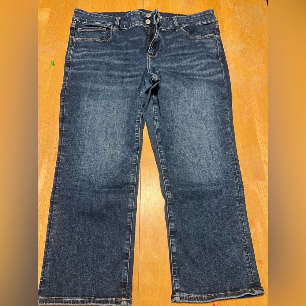 American Eagle next level stretch artist crop jeans